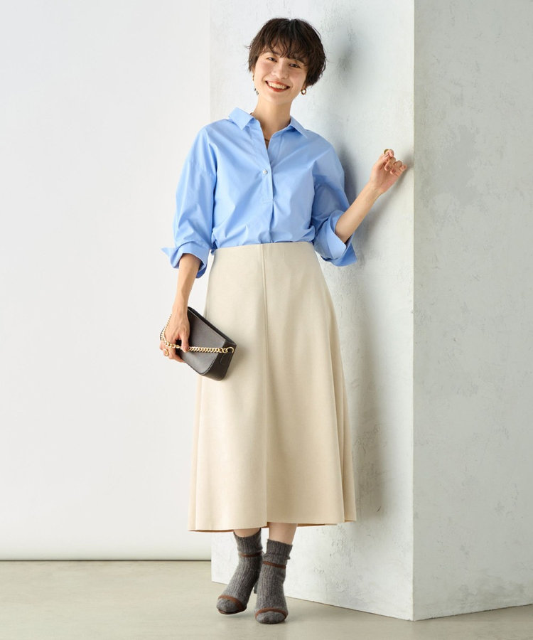 スエードダンボールフレアスカート（4-0030-6-06-006）｜NOLLEY'S