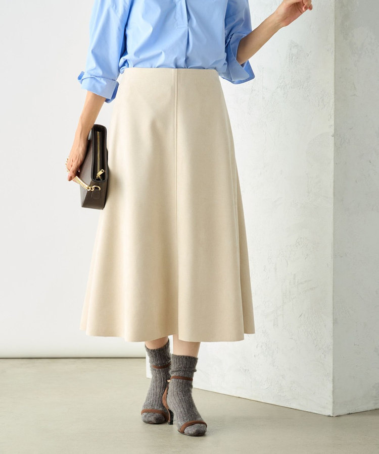 スエードダンボールフレアスカート（4-0030-6-06-006）｜NOLLEY'S
