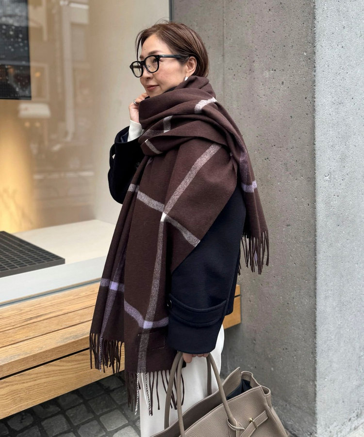 rofmia Nora ストール　ロフミア TWEEDMILL/ツィードミル】ラムズウールストール（5-0445-6-14-101