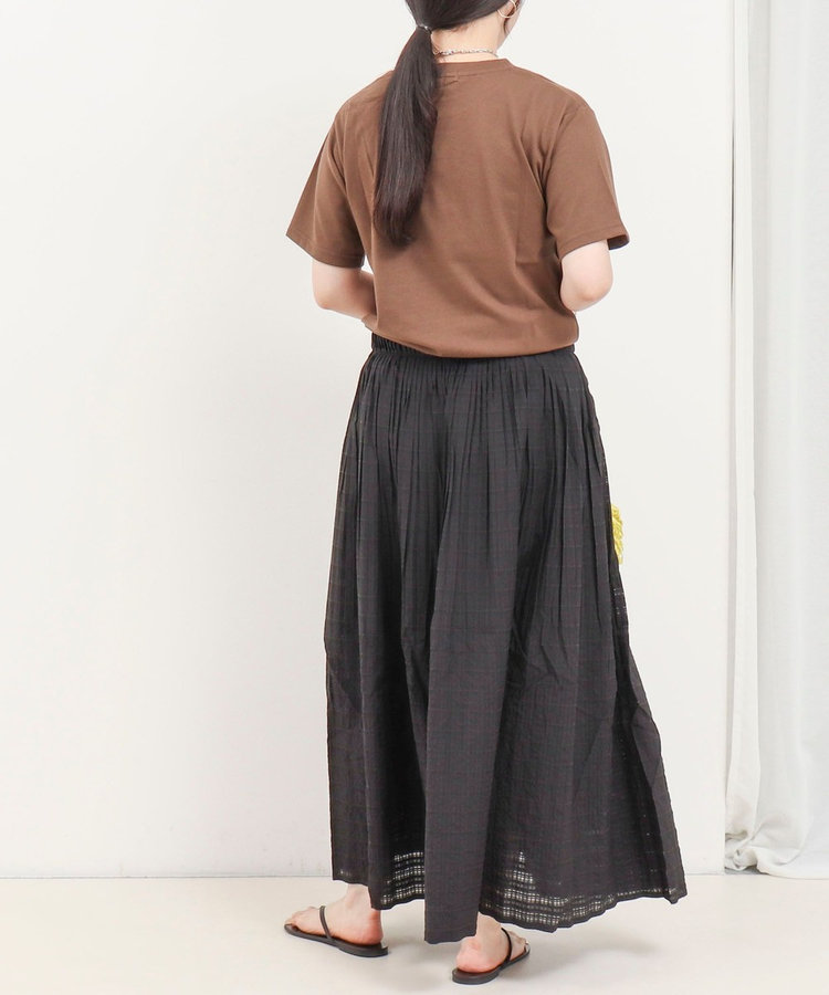 シアーチェックプリーツスカート