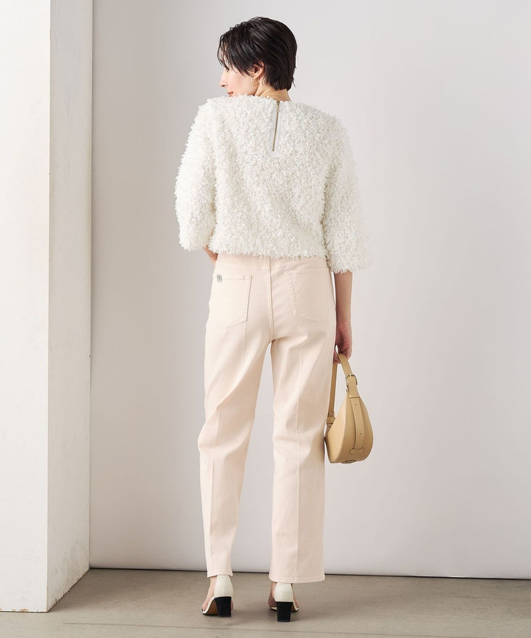 【RM denim】センタープレスハイウエストデニム