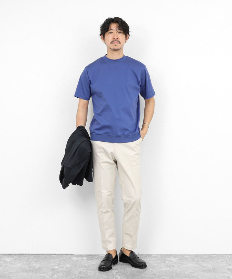 ［WEB限定 SPECIAL SALE！］《ビジカジ対応》シルケットスムース クルーネックドレスTシャツ 26SS