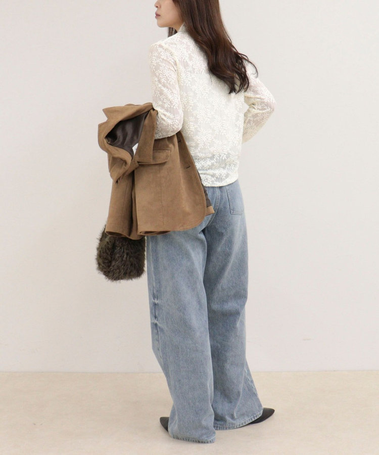 ［FREDY＆GLOSTER限定 TIME SALE！］ふくれJQDハイネックレースプルオーバー