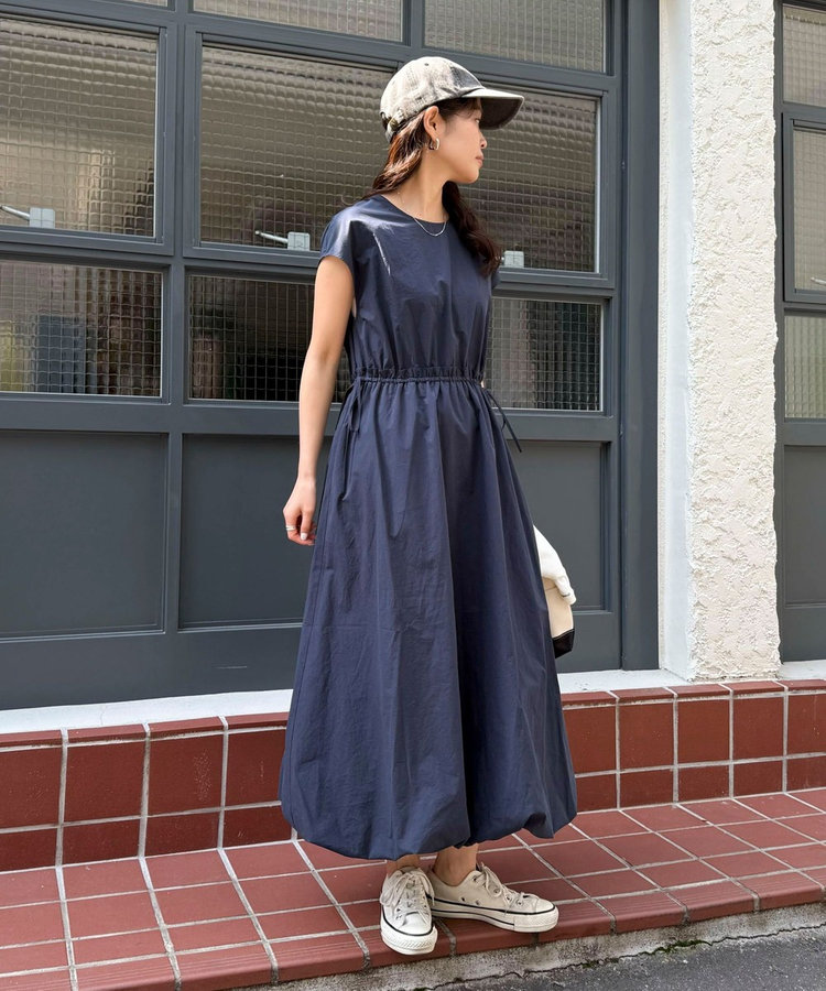 Amavel バルーンワンピース バックベルトバルーンワンピース