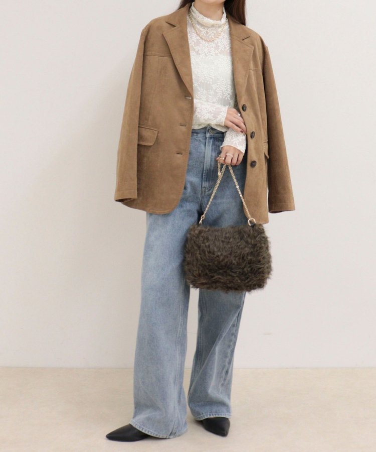 ［FREDY＆GLOSTER限定 TIME SALE！］ふくれJQDハイネックレースプルオーバー