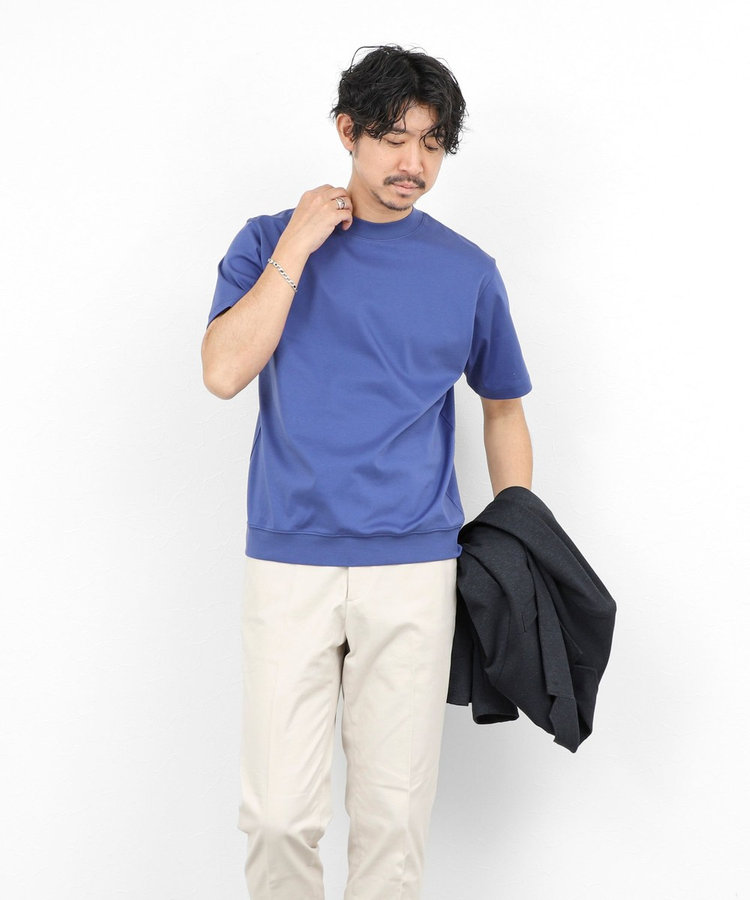 ［WEB限定 SPECIAL SALE！］《ビジカジ対応》シルケットスムース クルーネックドレスTシャツ 26SS