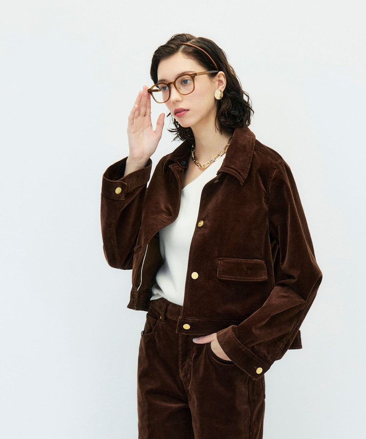 【RM denim】コーデュロイフレアショート丈Gジャン