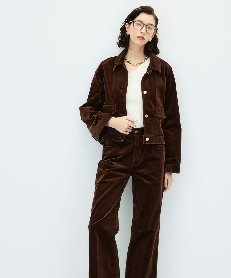 【RM denim】コーデュロイフレアショート丈Gジャン