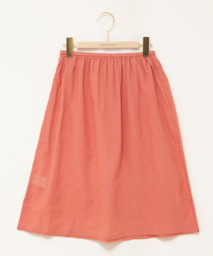 ［WEB限定 TIME SALE！］【WALANCE/ワランス】natural dye sheer cotton check flare スカート