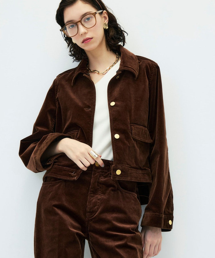 【RM denim】コーデュロイフレアショート丈Gジャン