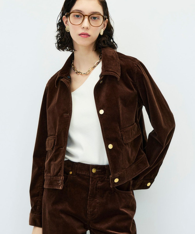 【RM denim】コーデュロイフレアショート丈Gジャン