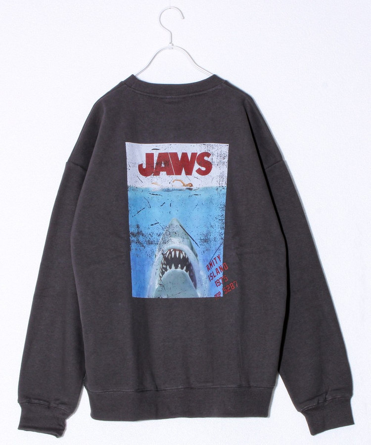 【E.T. & JAWS】UNISEX ヴィンテージ風 裏起毛スウェット