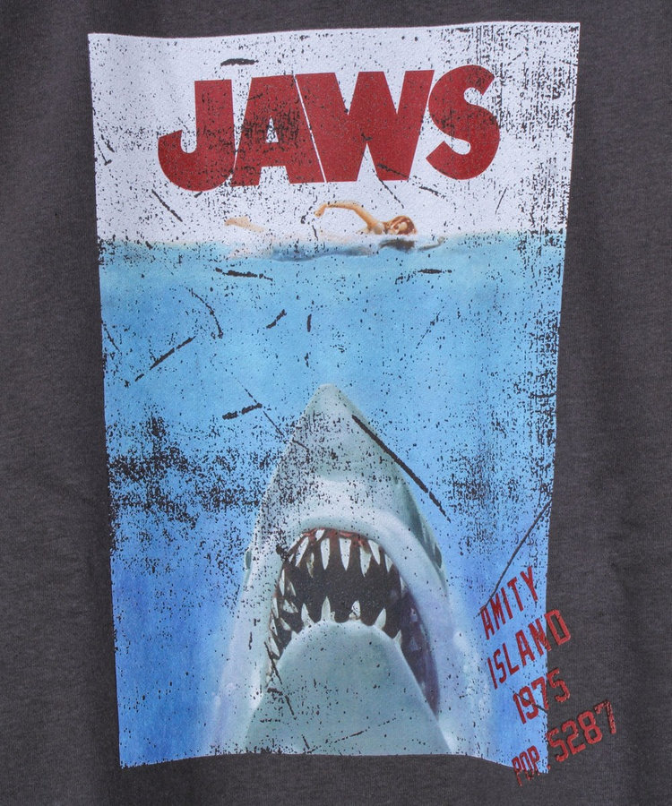 【E.T. & JAWS】UNISEX ヴィンテージ風 裏起毛スウェット