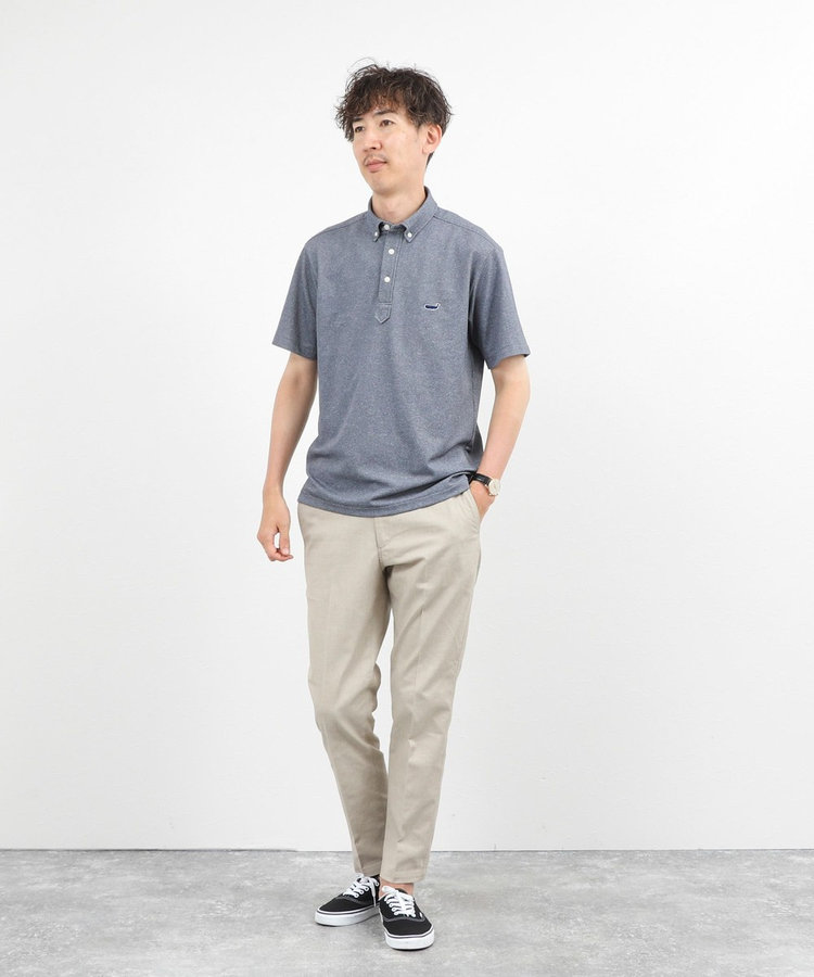 《ビジカジ対応》クジラ Polo ボタンダウンポロシャツ 26SS
