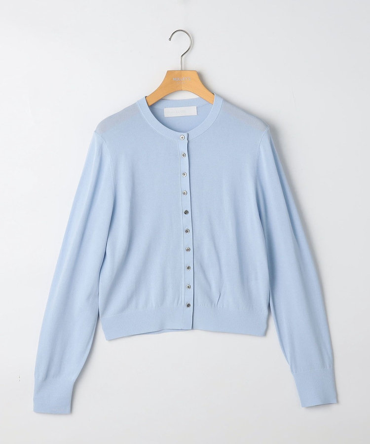 《手洗い可能/アンサンブル対応》マルチファンクションハイゲージクルーネックカーディガン