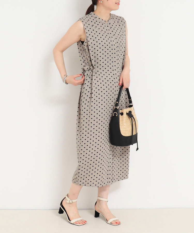 【Karen Millen】ストライプ ニット ベルト付 ワンピース KAREN MILLEN*スリンキーニット ジャカード ベルト付きドレス