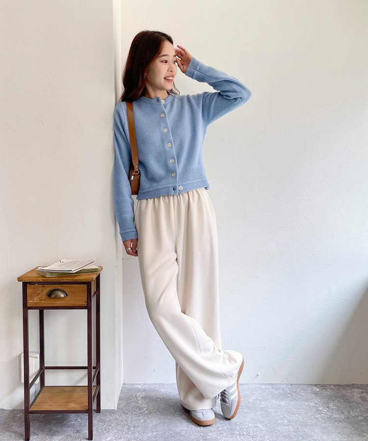 CASHMILE WOOL カーディガン（4-0021-6-22-001）｜fredy emue(フレディ