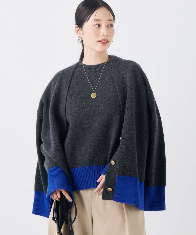 【WEB＆一部店舗限定カラーあり】MUSICゆったりVネックカーディガン