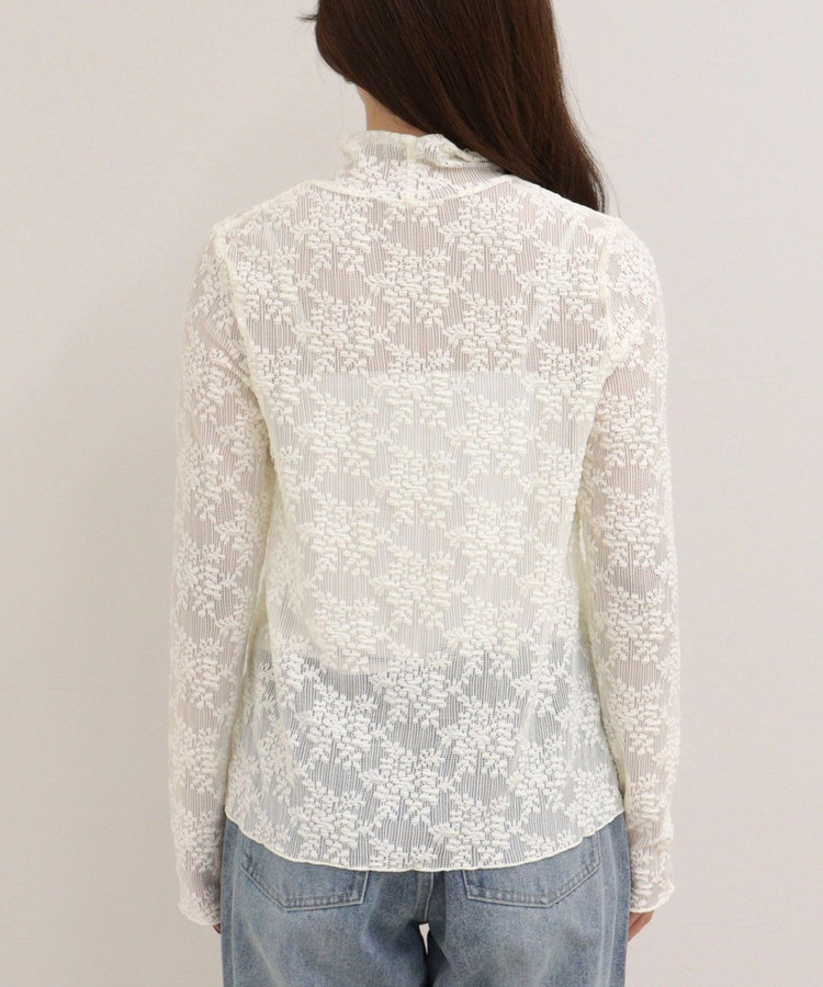［FREDY＆GLOSTER限定 TIME SALE！］ふくれJQDハイネックレースプルオーバー