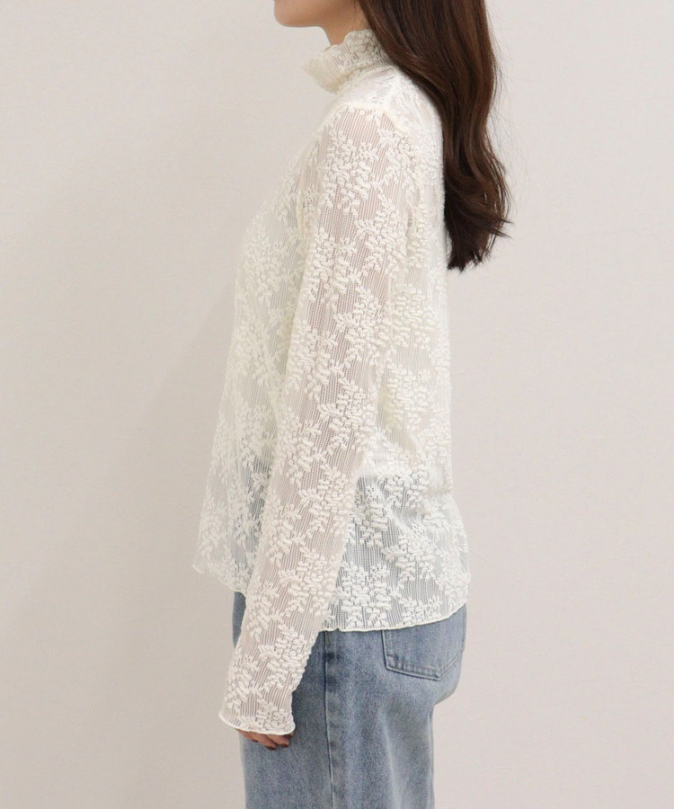 ［FREDY＆GLOSTER限定 TIME SALE！］ふくれJQDハイネックレースプルオーバー