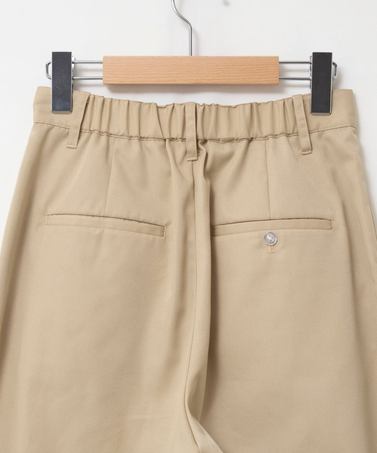 ウォッシャブルタックバレルチノパンツ
