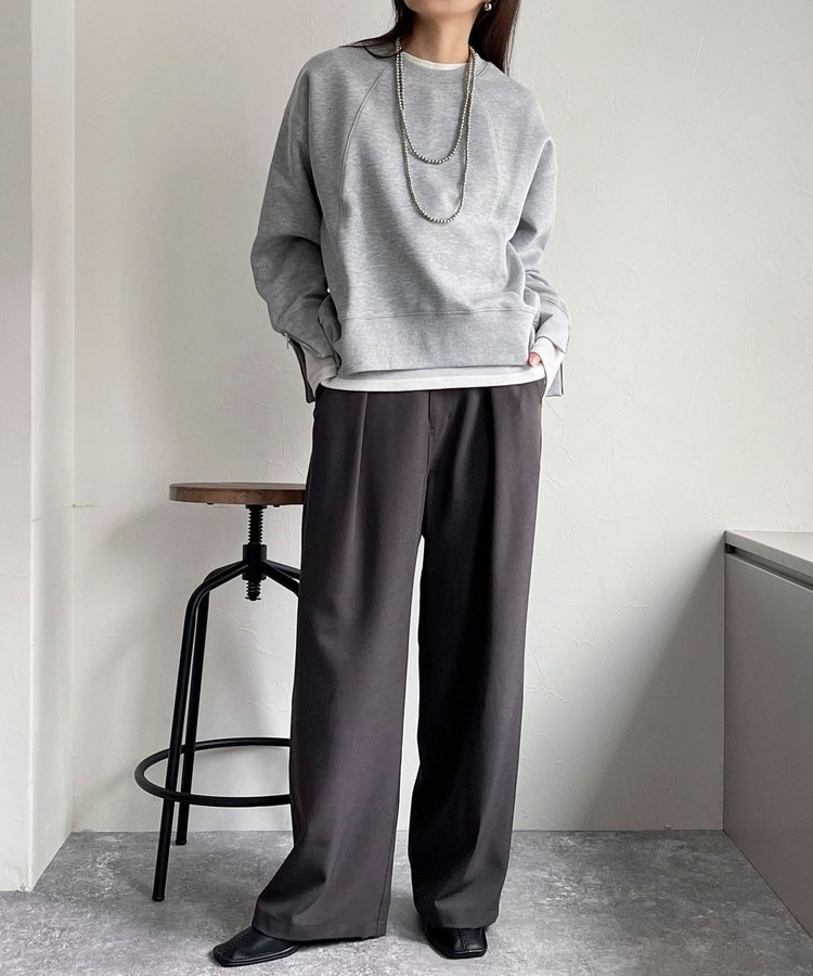 FREDY＆GLOSTER限定 TIME SALE！］ダンボール袖口ZIPスウェット
