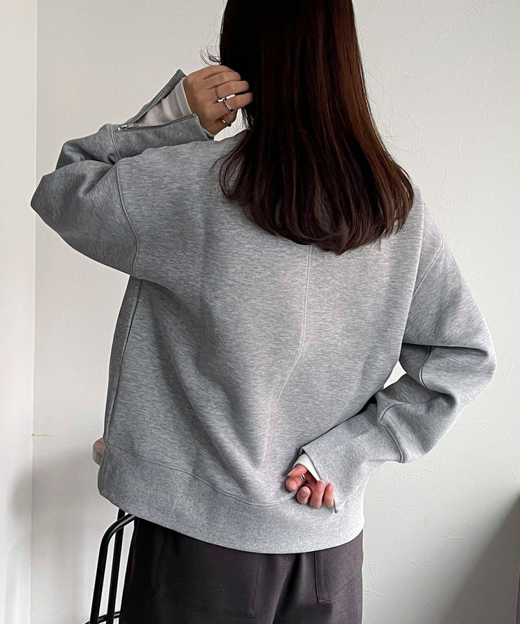 FREDY＆GLOSTER限定 TIME SALE！］ダンボール袖口ZIPスウェット