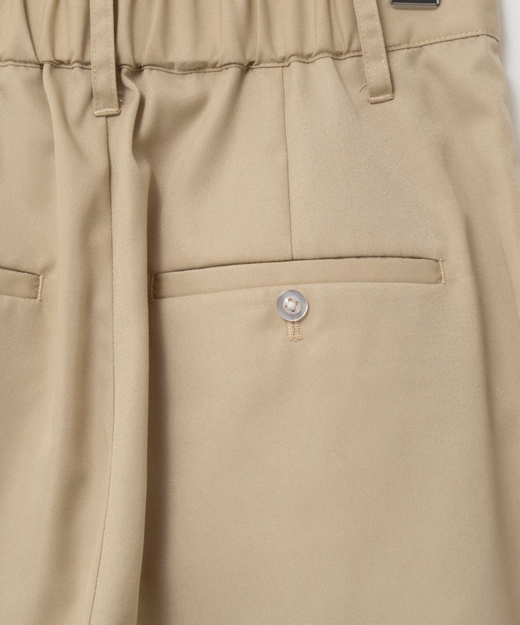 ウォッシャブルタックバレルチノパンツ