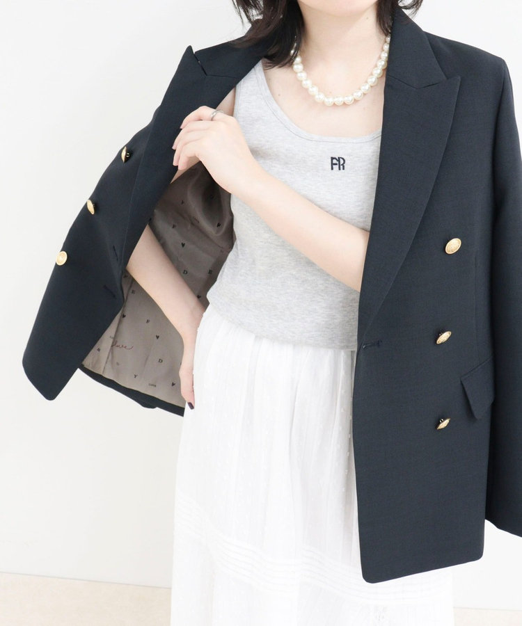 【定番人気をアップデート】ダブルブレストジャケット
