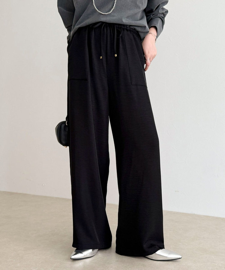 ツイルサテンイージーパンツ（5-0021-5-29-005）｜fredy emue(フレディ