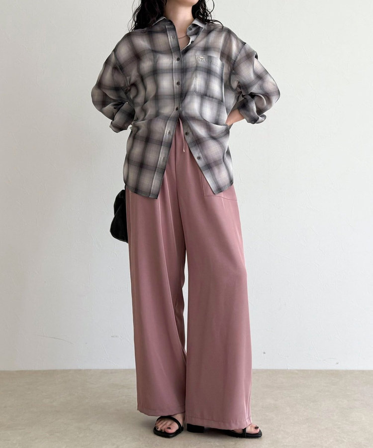 ツイルサテンイージーパンツ（5-0021-5-29-005）｜fredy emue(フレディ