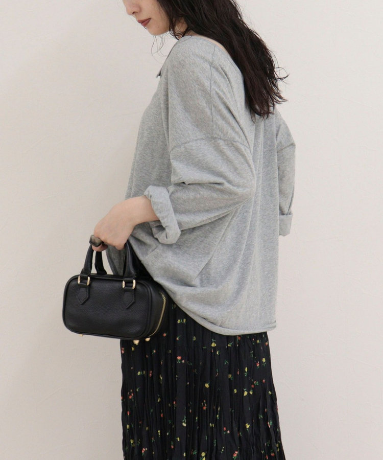ヘンリー2WAYルーズロンTシャツ
