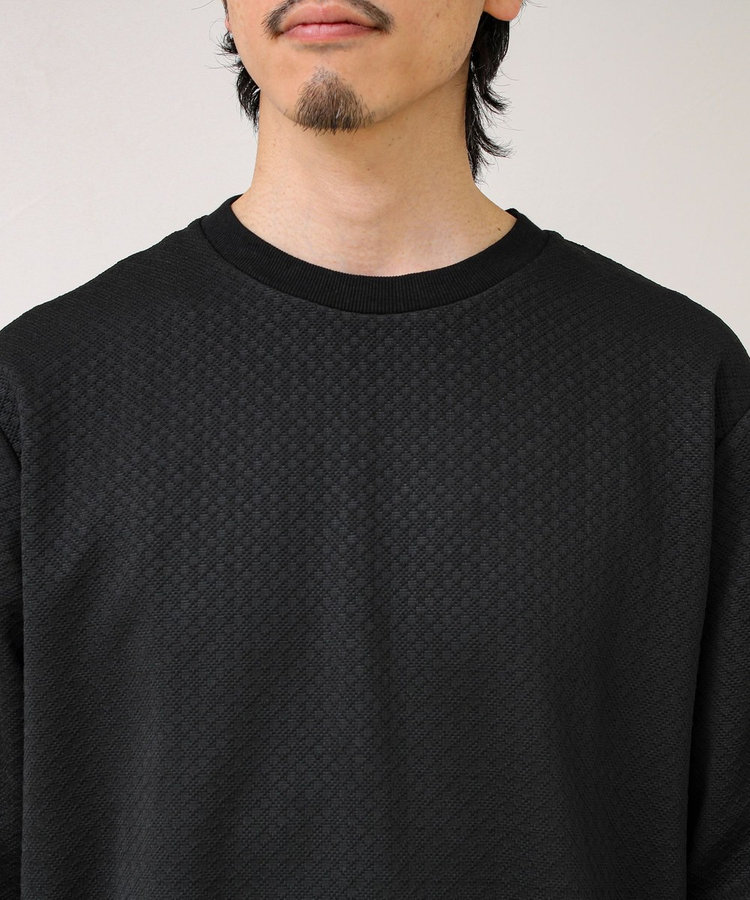 【素材で魅せる】フクレリンクスジャガードロンT