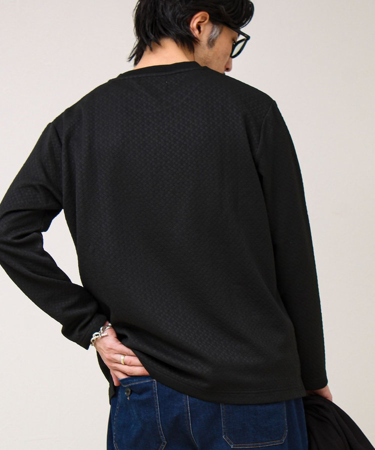 【素材で魅せる】フクレリンクスジャガードロンT