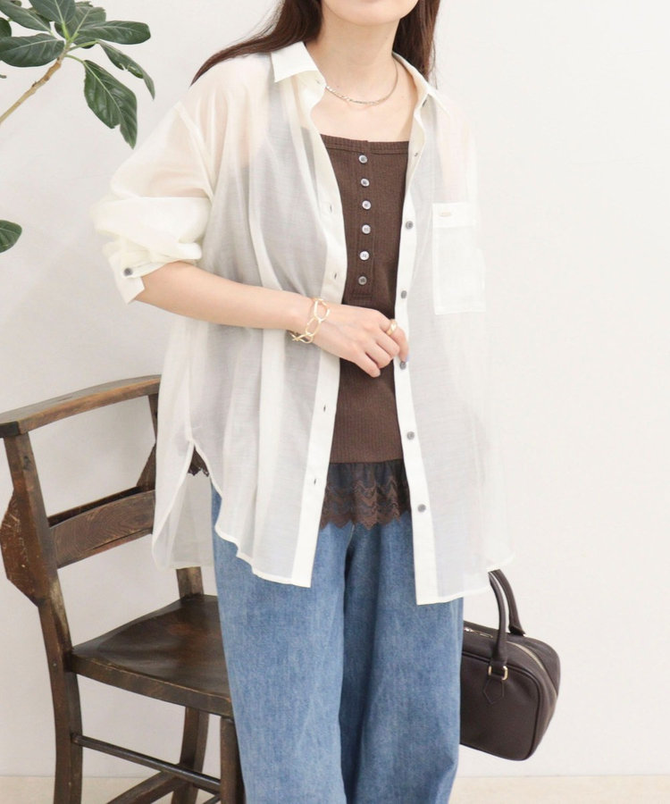［WEB限定 SPECIAL SALE！］シアーシャツ