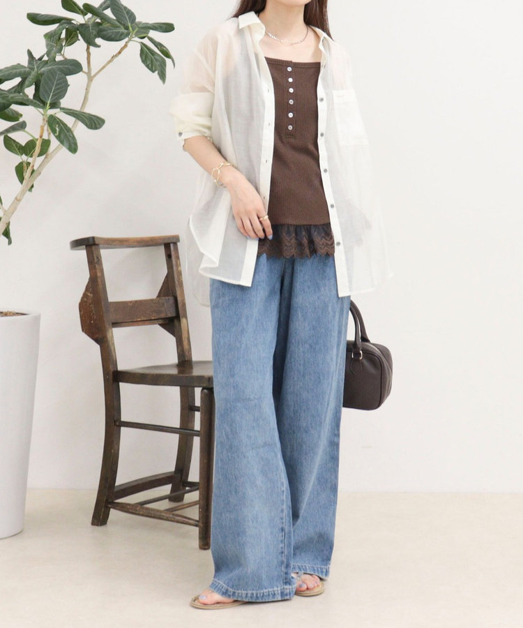 ［WEB限定 SPECIAL SALE！］シアーシャツ