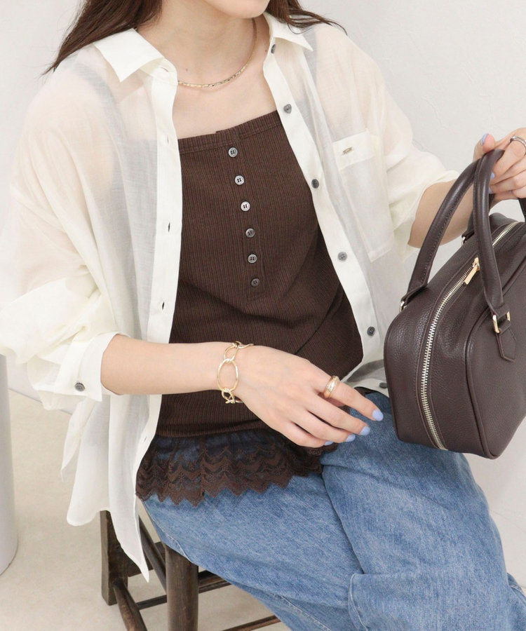 ［WEB限定 SPECIAL SALE！］シアーシャツ