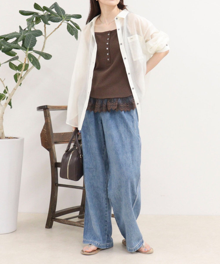 ［WEB限定 SPECIAL SALE！］シアーシャツ