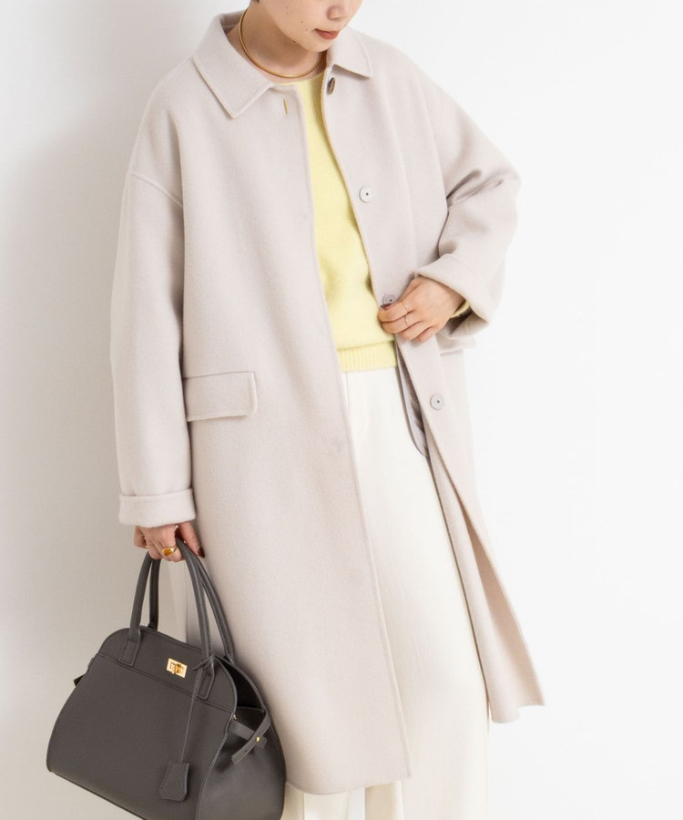 SUPER140リバーステンカラーコート（5-0030-6-08-002