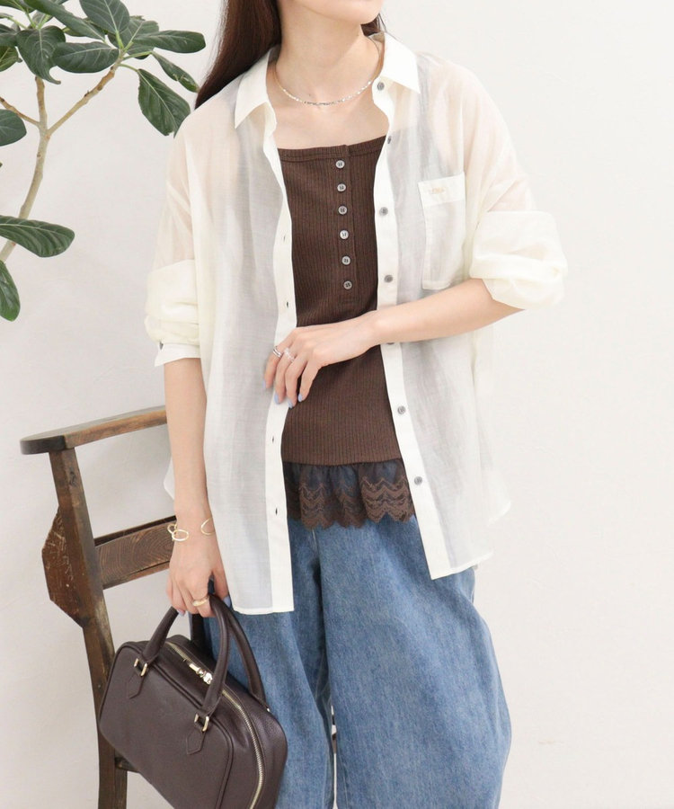 ［WEB限定 SPECIAL SALE！］シアーシャツ