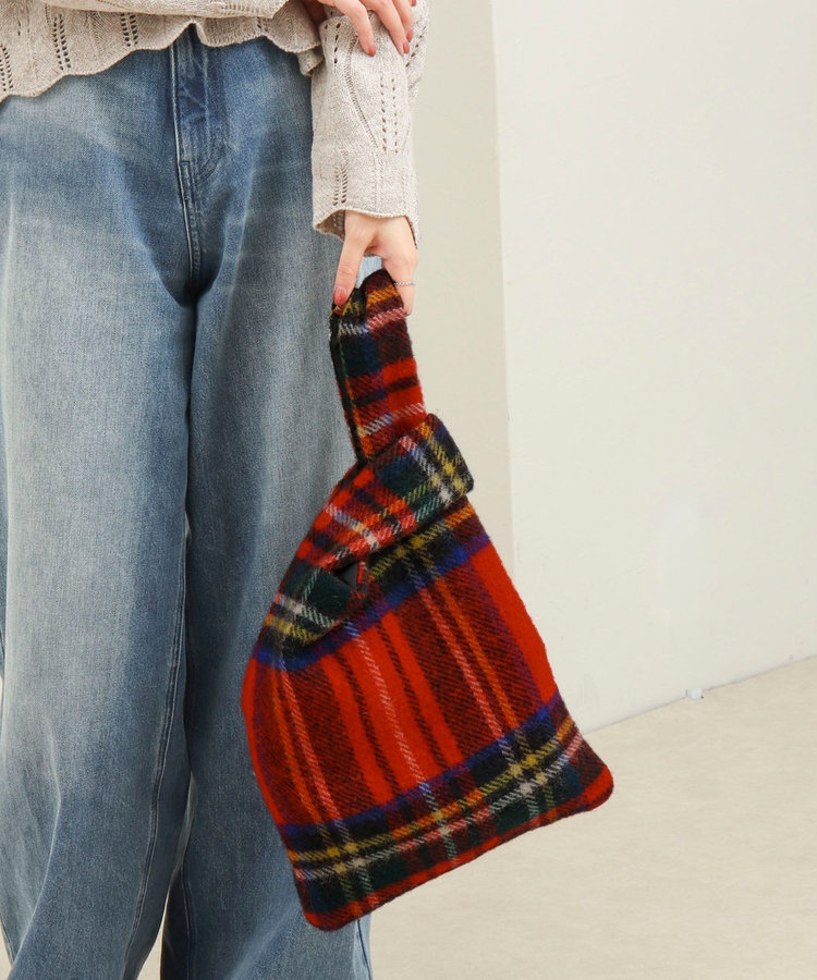 《別注》【TWEEDMILL】チェック柄トートバッグ