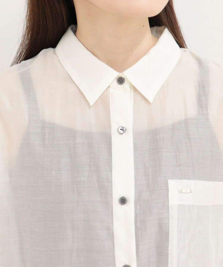 ［WEB限定 SPECIAL SALE！］シアーシャツ
