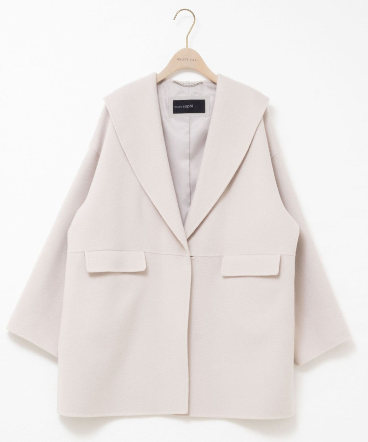 一部WEB限定色】SUPER140リバーショールコート（5-0030-6-08-001