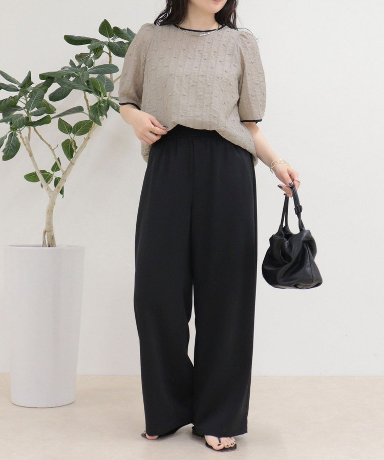 ［WEB限定 SPECIAL SALE！］【接触冷感】《低身長サイズ34有り》ドライポリイージーセミワイドパンツ