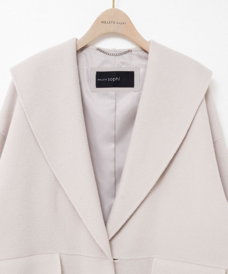 一部WEB限定色】SUPER140リバーショールコート（5-0030-6-08-001