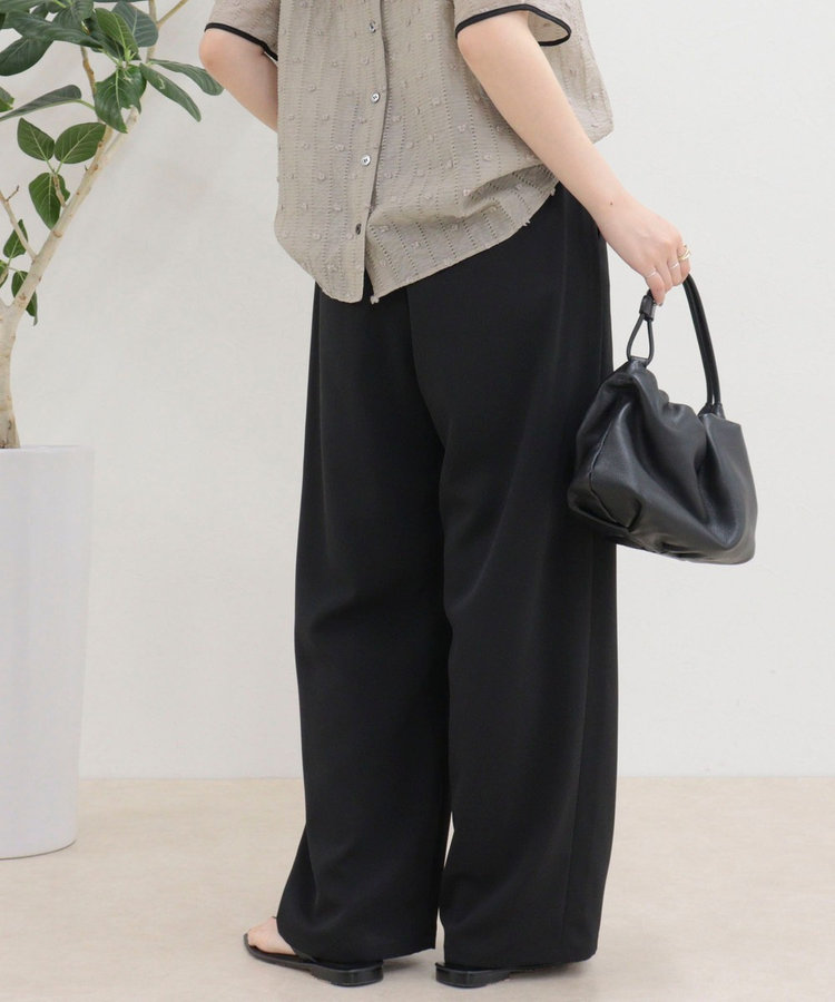 ［WEB限定 SPECIAL SALE！］【接触冷感】《低身長サイズ34有り》ドライポリイージーセミワイドパンツ