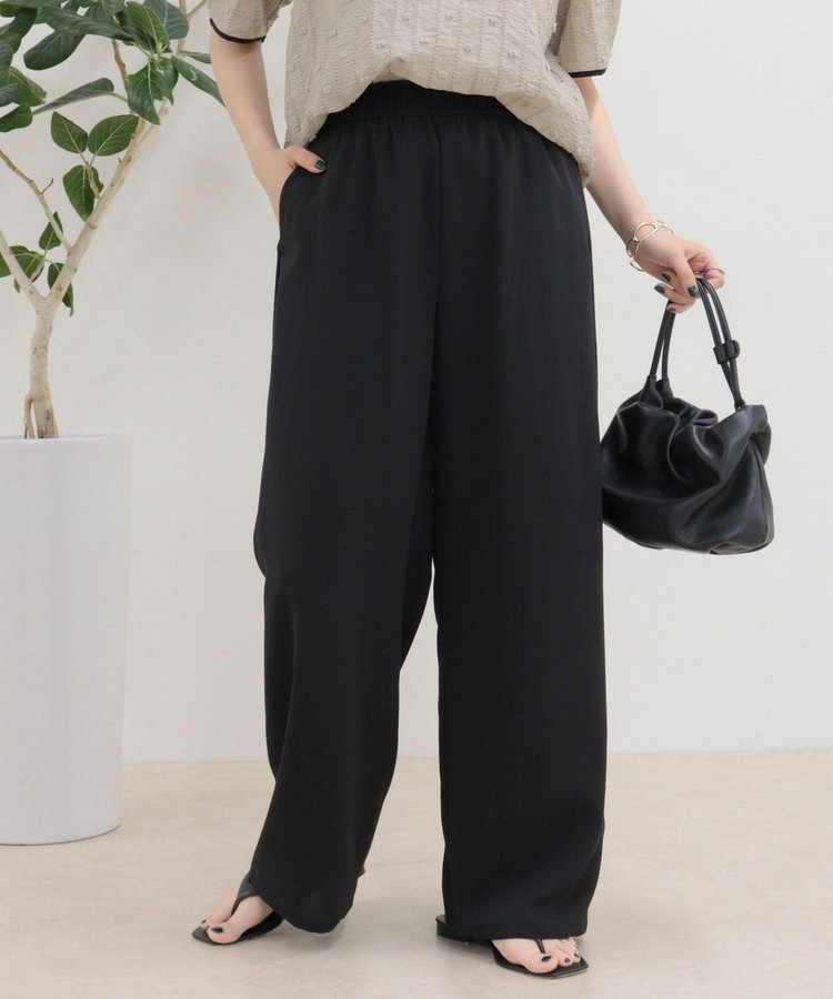 ［WEB限定 SPECIAL SALE！］【接触冷感】《低身長サイズ34有り》ドライポリイージーセミワイドパンツ