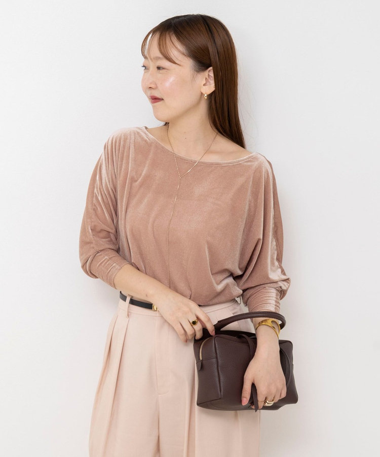 【BECシリーズ】ウォッシャブルベロアドルマン2WAYプルオーバー