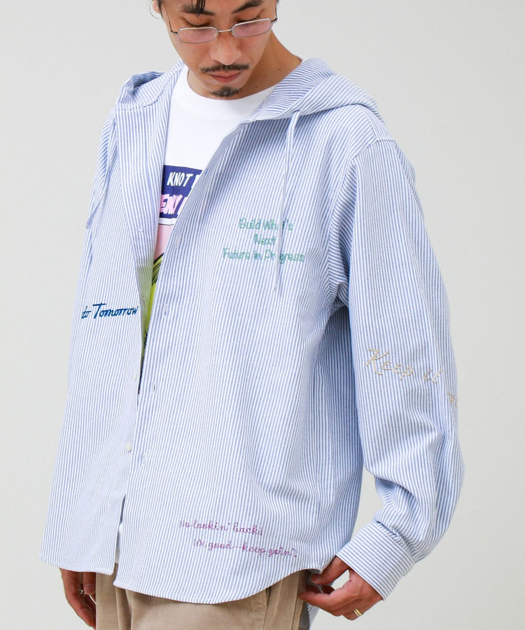 【大好評企画】Message メッセージ刺繍 フードオックスシャツ パート3
