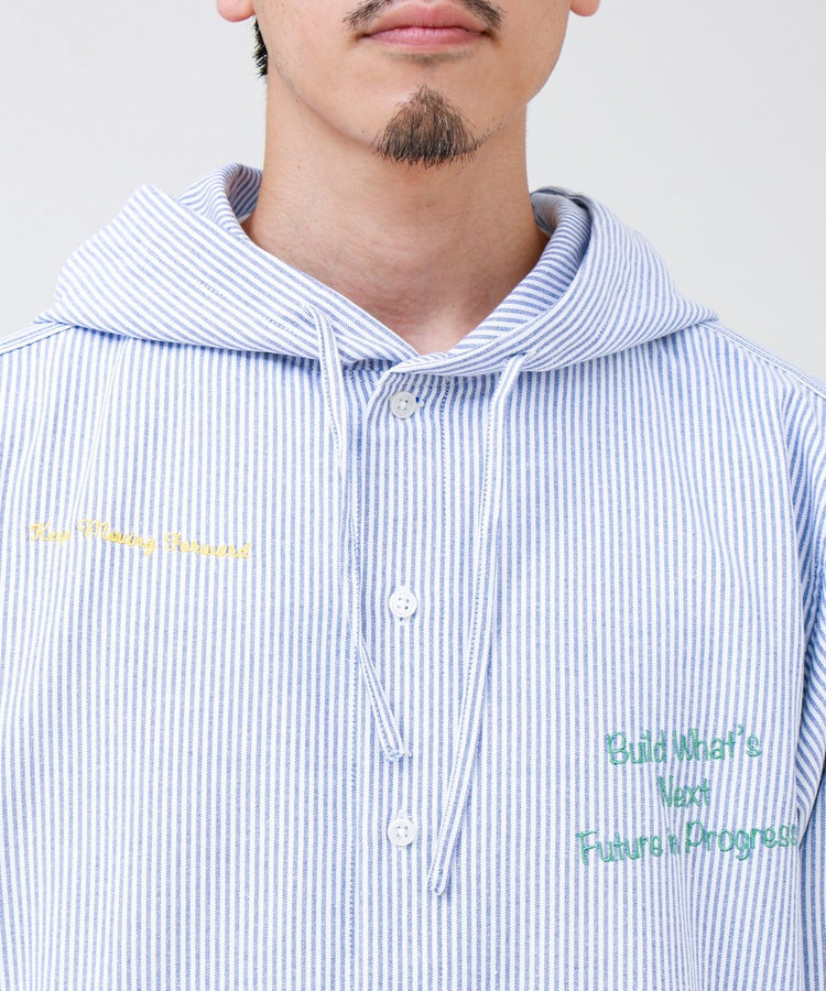 【大好評企画】Message メッセージ刺繍 フードオックスシャツ パート3